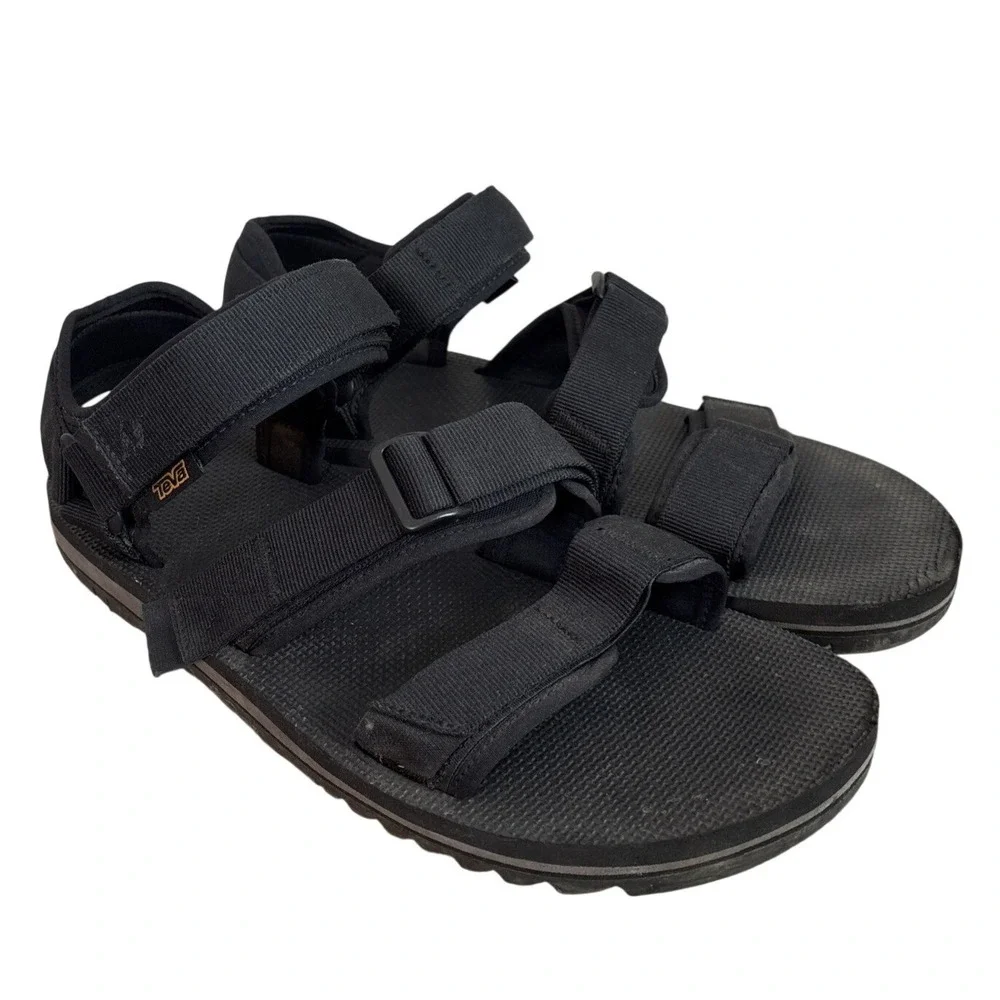 Teva Hurricane XLT2 Alp Mens 12 Black Strappy Hiking Sandals Vibram‎ 1107725